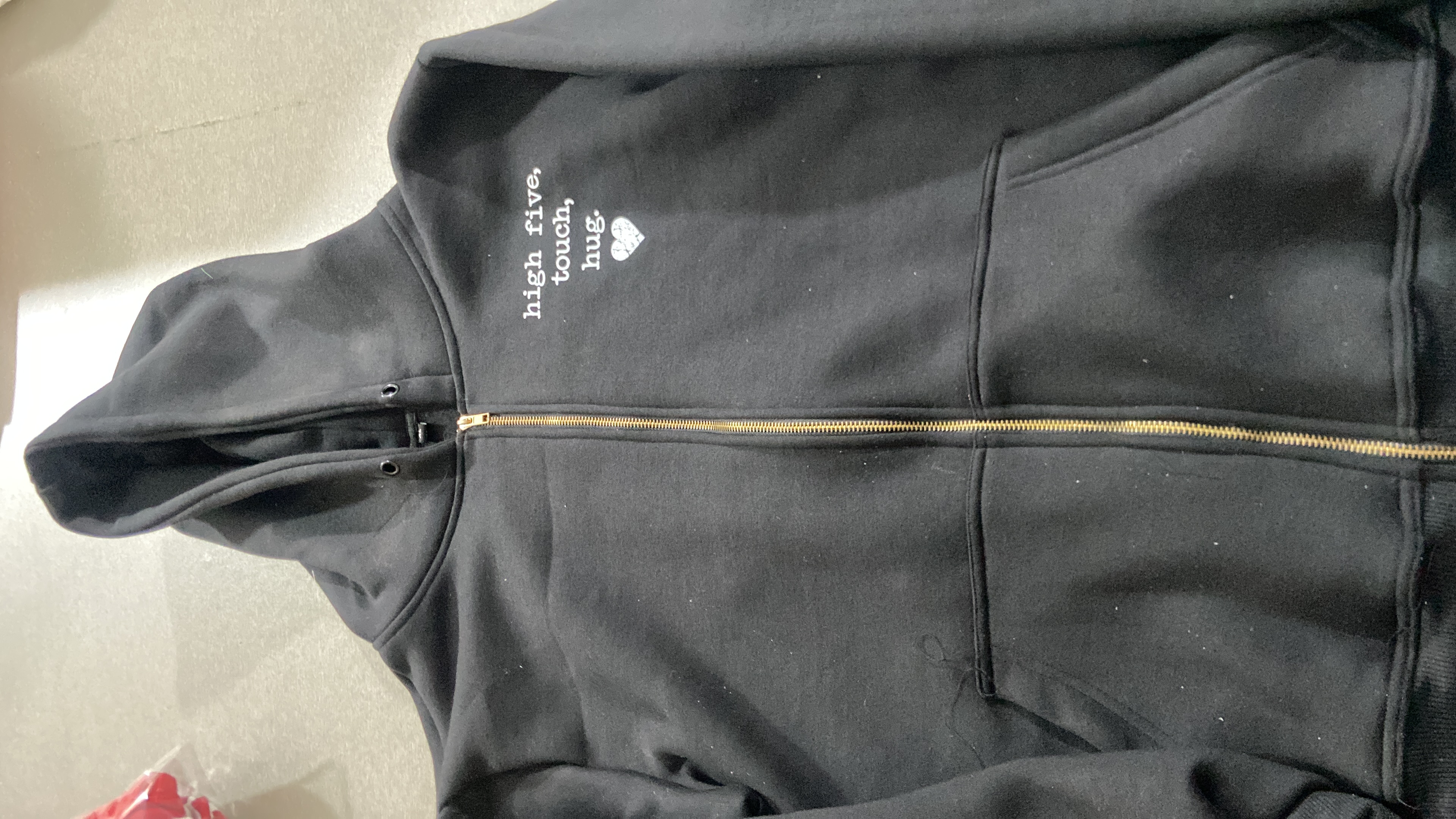 Bagpack zipper hoodie photo 2