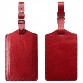 Leather luggage tags — promotional travel ID tags