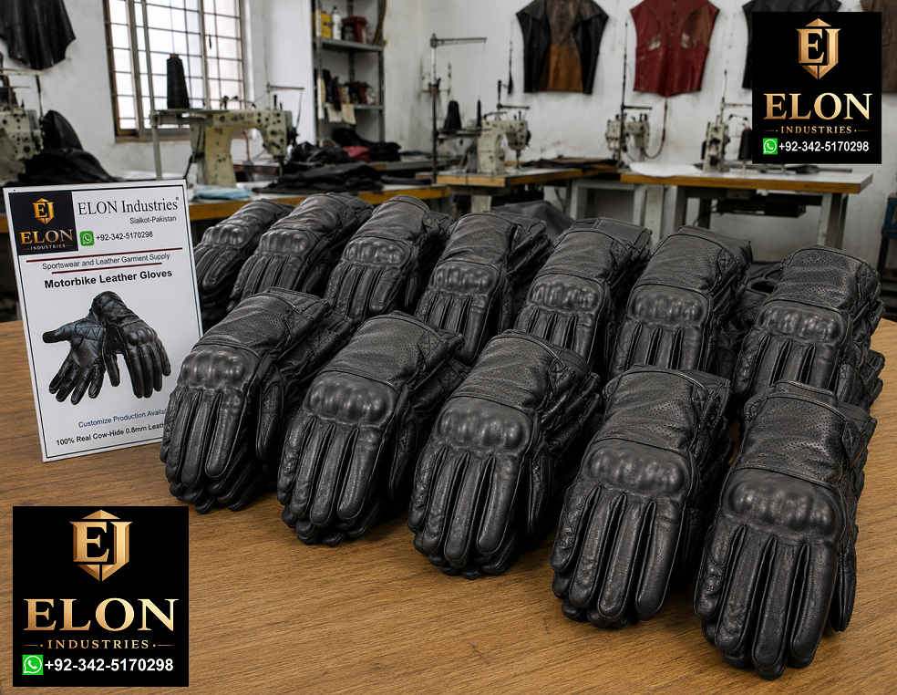 Custom Leather Motorbike Gloves For Ladies and Gents, photo 2
