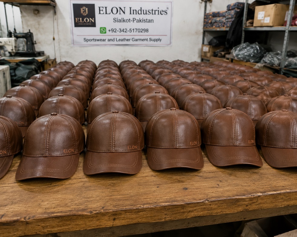 Custom Fashion Leather Cap for Ladies and Gents, Leather and Sports Cap Supply photo 2
