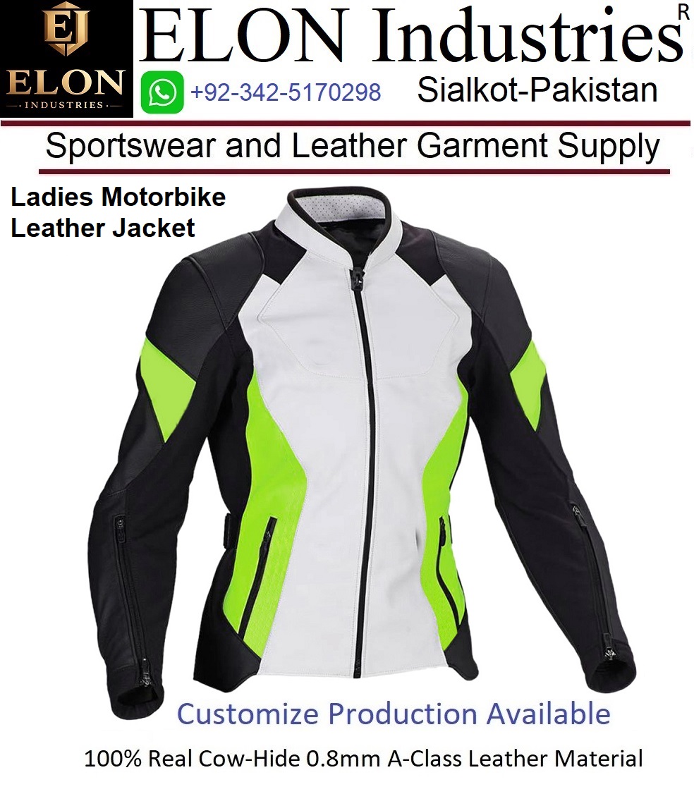 Custom Biker's Leather Jacket for Ladies and Gents, Ladies Biker's Leather Jacket photo 2