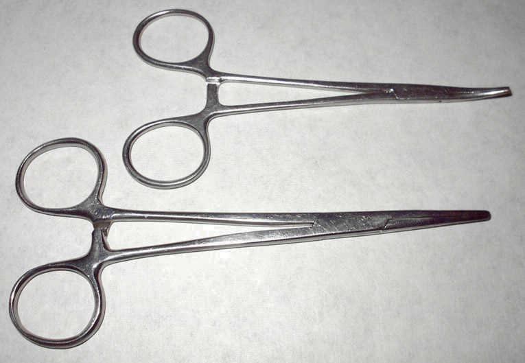 Straight and Curved Hemostat Forceps
