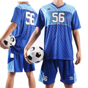 Custom soccer teamwear kits — sublimated match jerseys and shorts