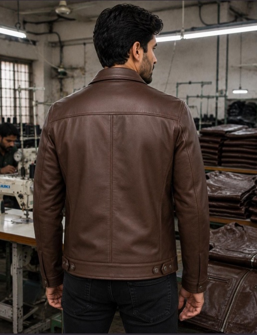 Motorcycle leather jacket Rider leather jacket photo 3