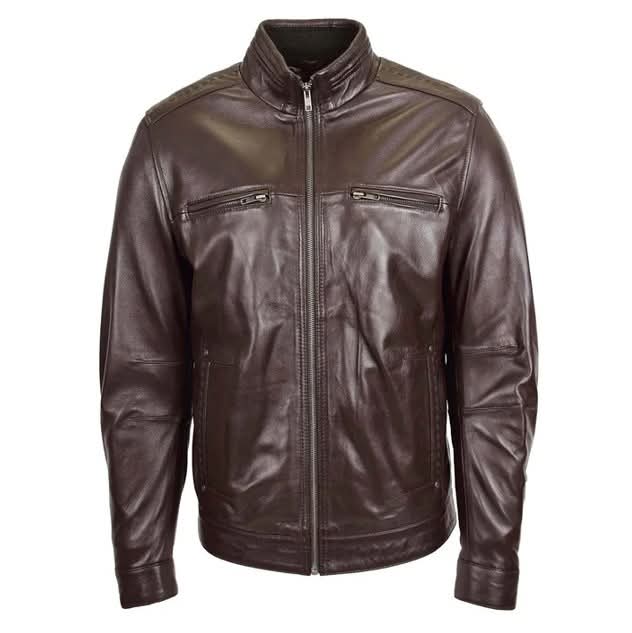 Motorcycle leather jacket Rider leather jacket photo 2