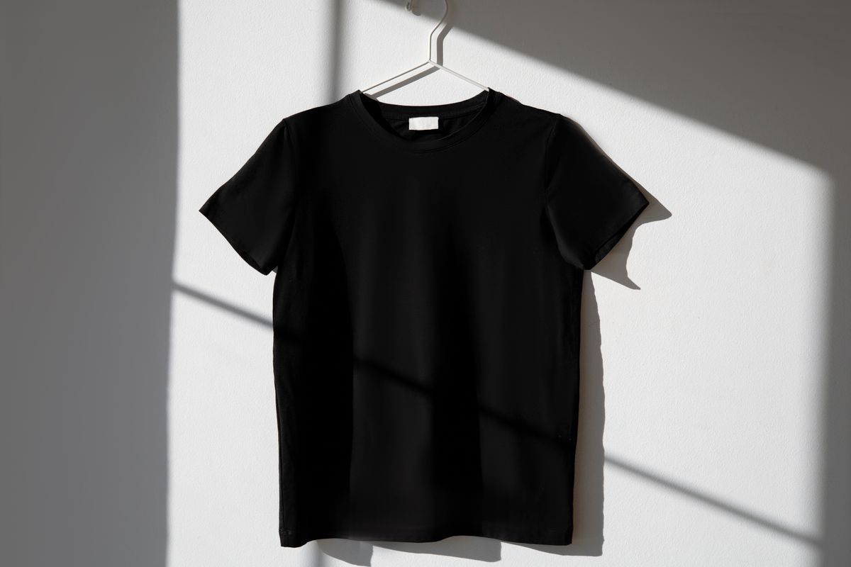 Cotton jersey crew-neck T-shirts — plain knit blanks